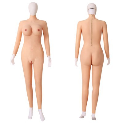 Crossdresser silikona uzvalks visam ķermenim